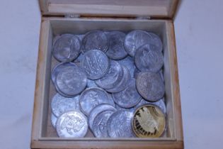 A box of replica coinage