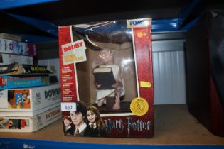 A Harry Potter Dobby electronic interactive bank