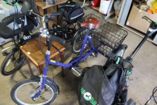 A Pashley Picador tricycle with rear view mirror;