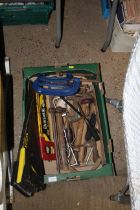 A tray box of contents of various hand tools to in