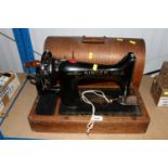 A Singer sewing Machine No.Y9643021 in fitted case