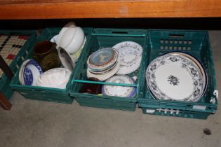 Three boxes containing various china to include Ro
