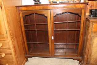 A mahogany glazed bookcase AF