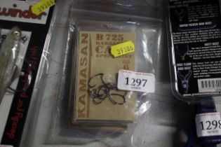 A pack of assorted carp hooks