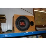 A JBL sub speaker