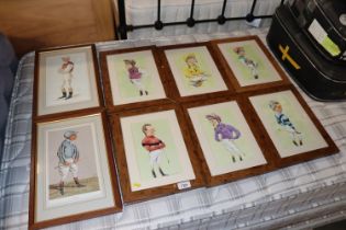 A quantity of humorous prints depicting jockeys