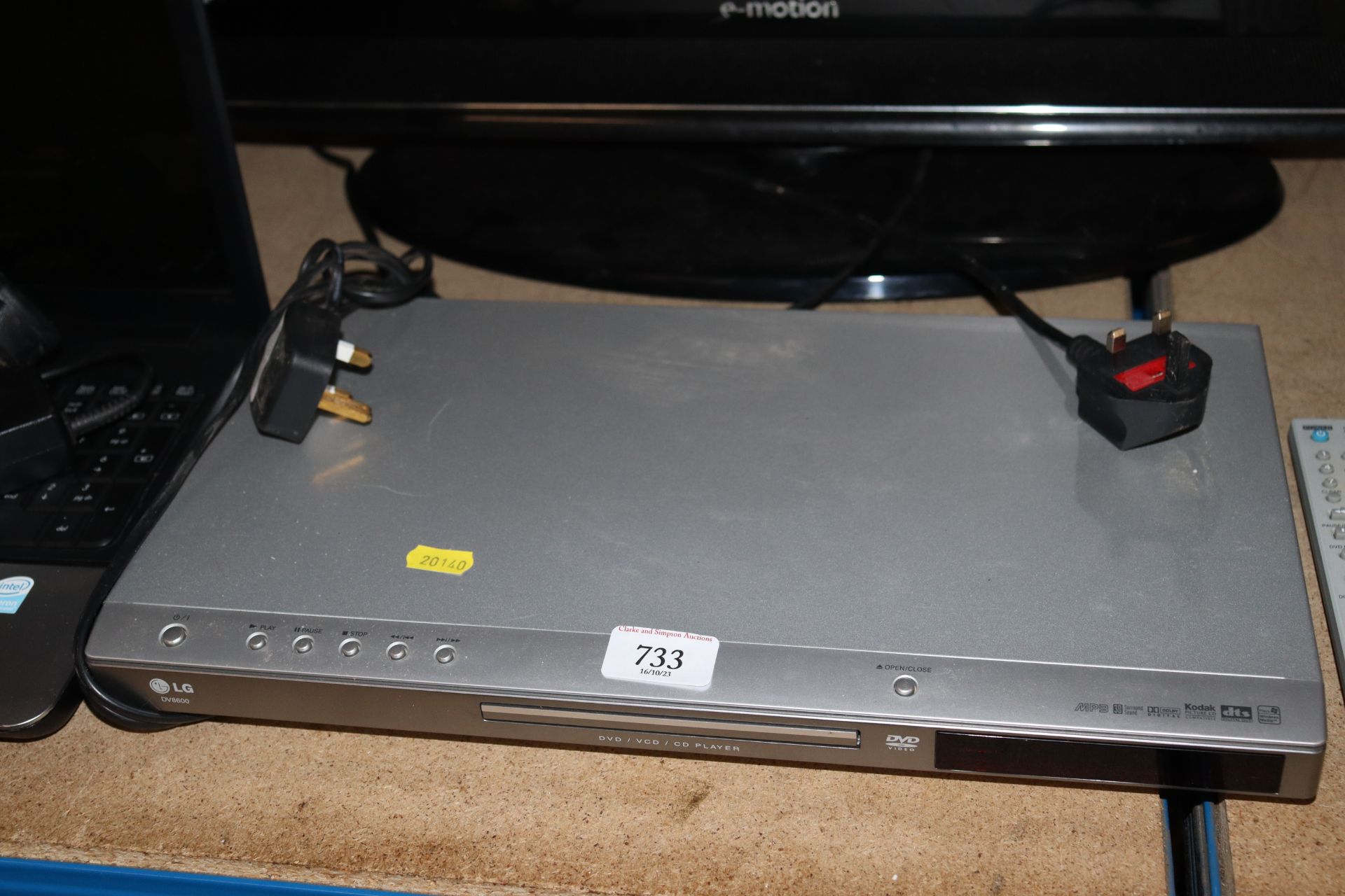 An LG DVD player