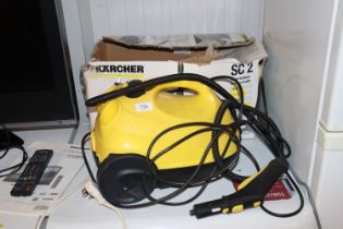 A Karcher steam cleaner