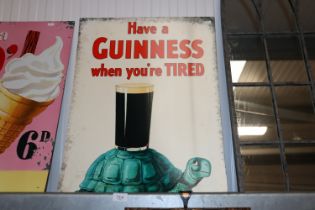 A reproduction sign 'Have a Guinness When You're Tired' (117)