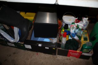 Three boxes of various miscellaneous items to incl
