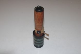 A Hungarian WWII Pattern stick grenade, deactivate