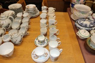 A quantity of various commemorative china