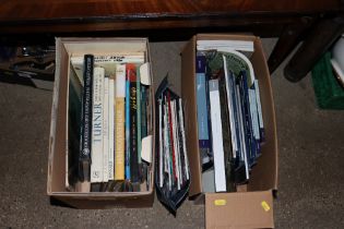 A box of various art books etc., auction catalogue