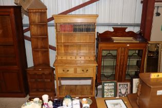 A light oak dresser fitted two drawers