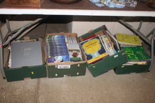 Four boxes of books and ephemera