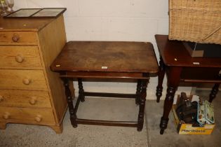 An antique oak side table