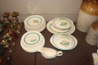 A collection of Burleigh "Viscount" pattern dinner