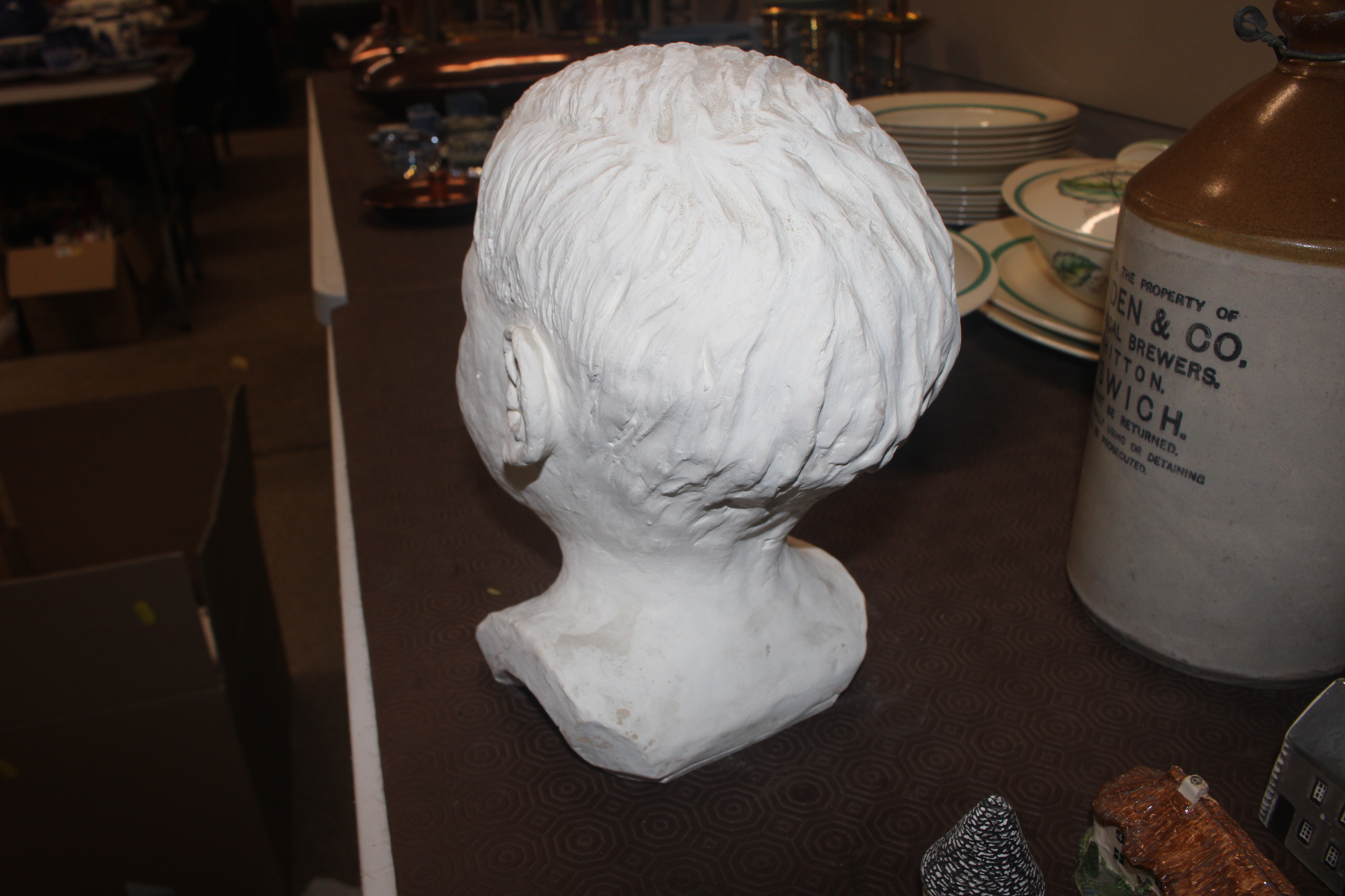 A plaster head " A study of a Young Boy" - Image 3 of 3