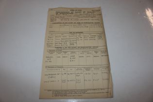 An RAF Flying incident report which happened on the 1st April 1948 when a Harvard 118 aircraft