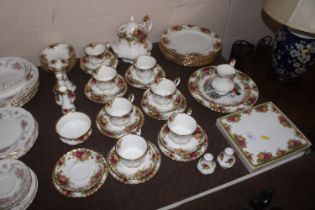 A collection of Royal Albert "Old Country Roses" p