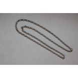 A Sterling silver 20" belcher link chain, approx.