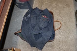 An RAF dress blouse and trousers with service jack