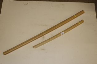 Two practice Katana's