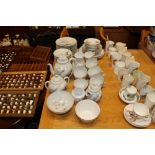A quantity of Oriental teaware and floral teaware