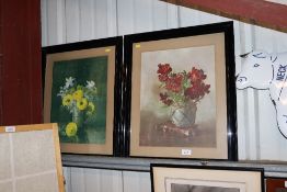 Two Winifred Walker prints, still life studies