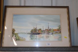 Melvin Brinkley, watercolour study "The Alde at Sn