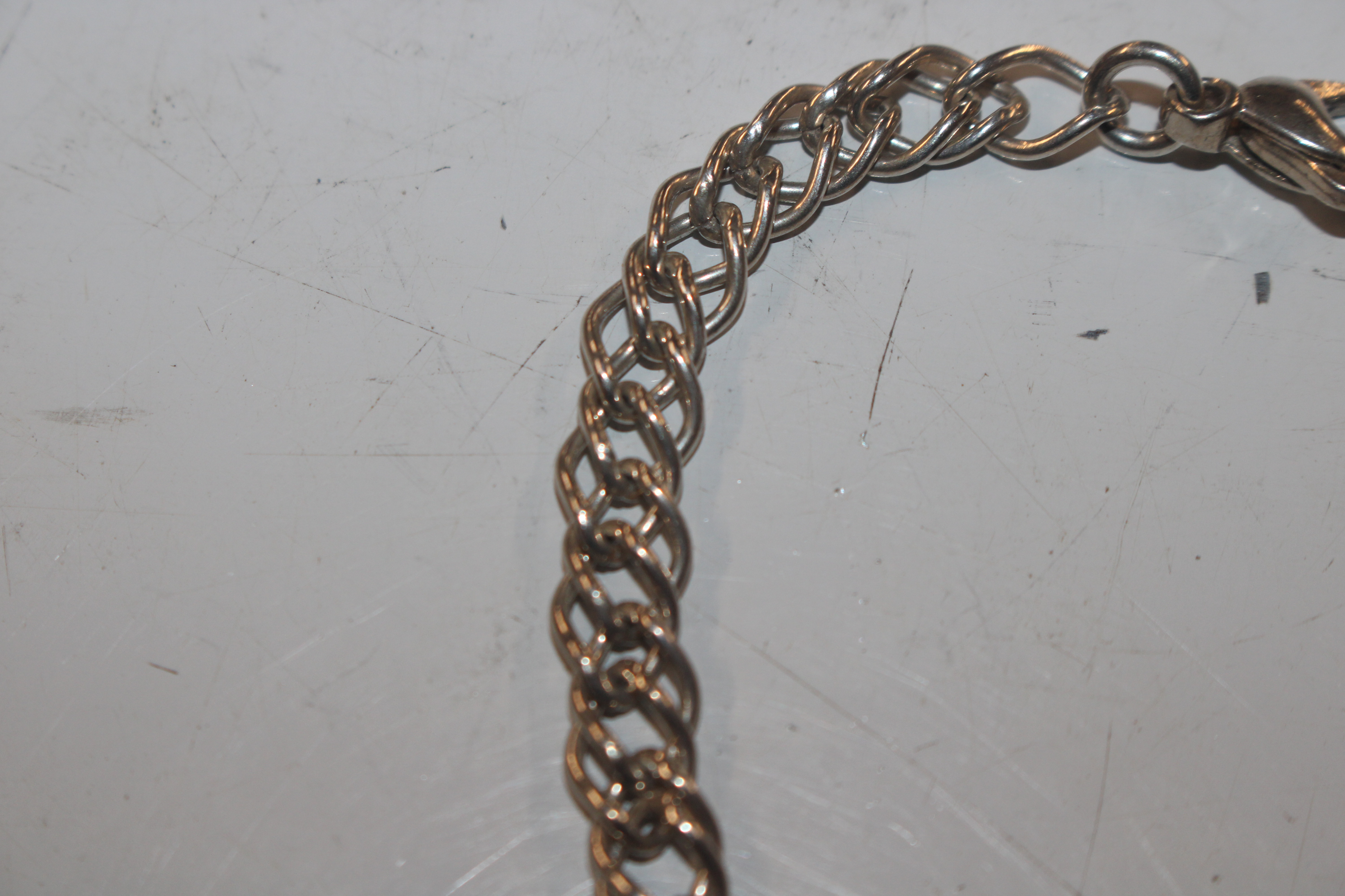A vintage Sterling silver and amber bracelet, appr - Image 3 of 4