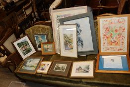 A large quantity of various pictures and prints