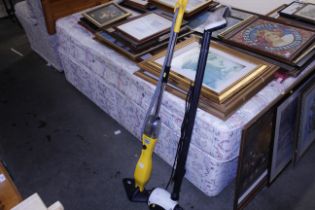 A steam cleaner and floor polisher