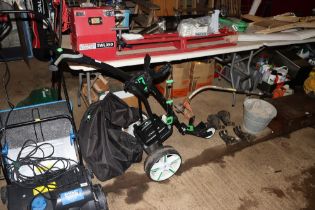A Hill Billy Lithium 18 golf trolley - sold as see