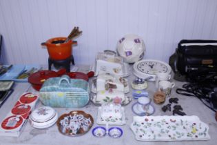 A quantity of various china to include cheese and