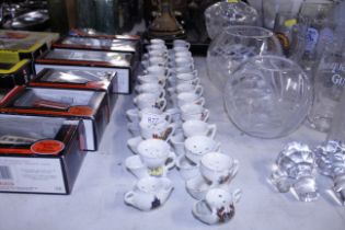 A collection of crested china; shaving mugs etc
