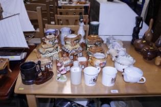 A collection of various Price Brothers teaware; a