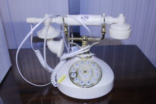 A retro style telephone