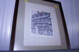 A limited edition coloured print "High Holborn"