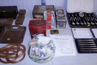 Various collectors tins, six Royal Doulton 'Countr