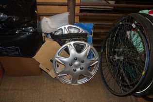 A set of Halfords Milwaukee 16" wheel trims in ori