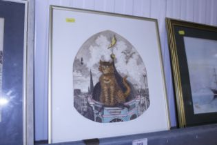 A pencil signed limited edition print by M Tingle