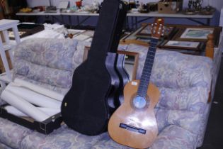 A BM Clasico Spanish guitar and case