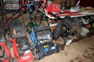 A Macallister MRS1400 garden scarifier and racker