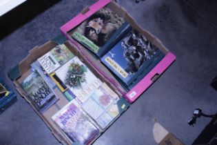 Two boxes of miscellaneous books