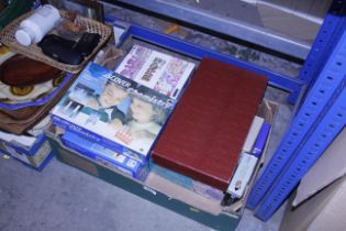 A box of miscellaneous games etc.