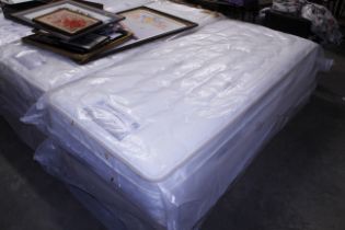 A Sealy single divan and mattress