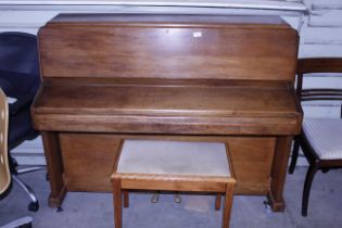 A Knight upright piano and stool