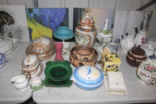 A quantity of various china to include butter dish