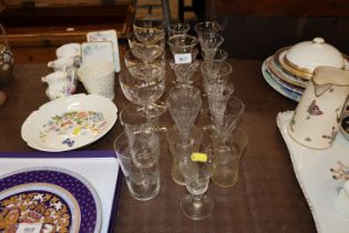 A quantity of 19th Century and later glassware